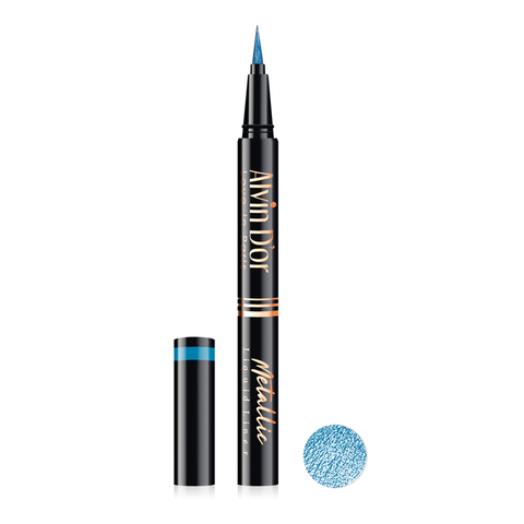 .Alvin D`or AD-52 Лайнер стойкий для век металлик metallic liquid liner 24h high тон 07голубой