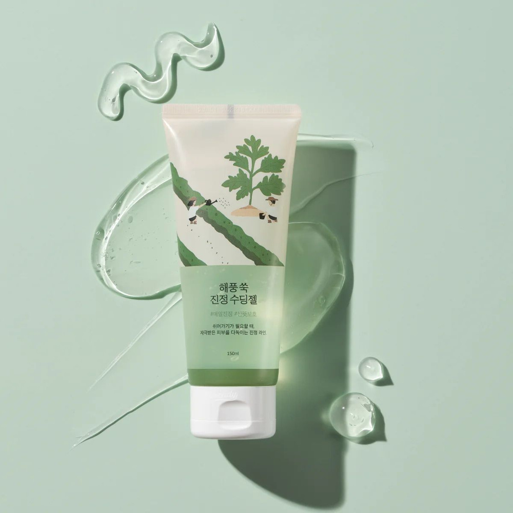 Успокаивающий гель с полынью ROUND LAB Mugwort Calming Soothing Gel 150 мл