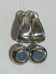 Моно Д (серьги из серебра)