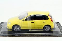 Lada Kalina Sport VAZ-1119 2008 yellow 1:43 DeAgostini Auto Legends USSR #281