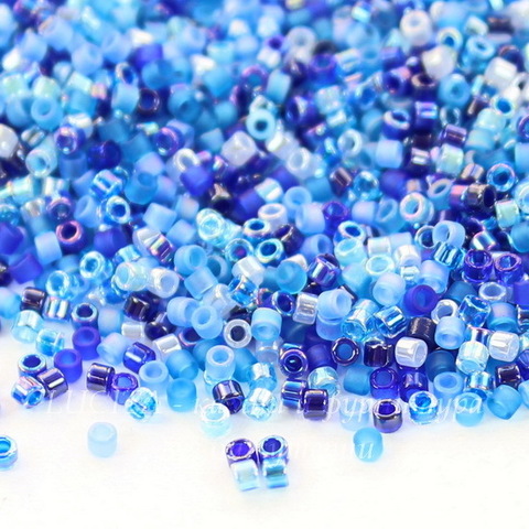 Бисер Miyuki Delica 11/0 микс 01 "Blueberry Pie"