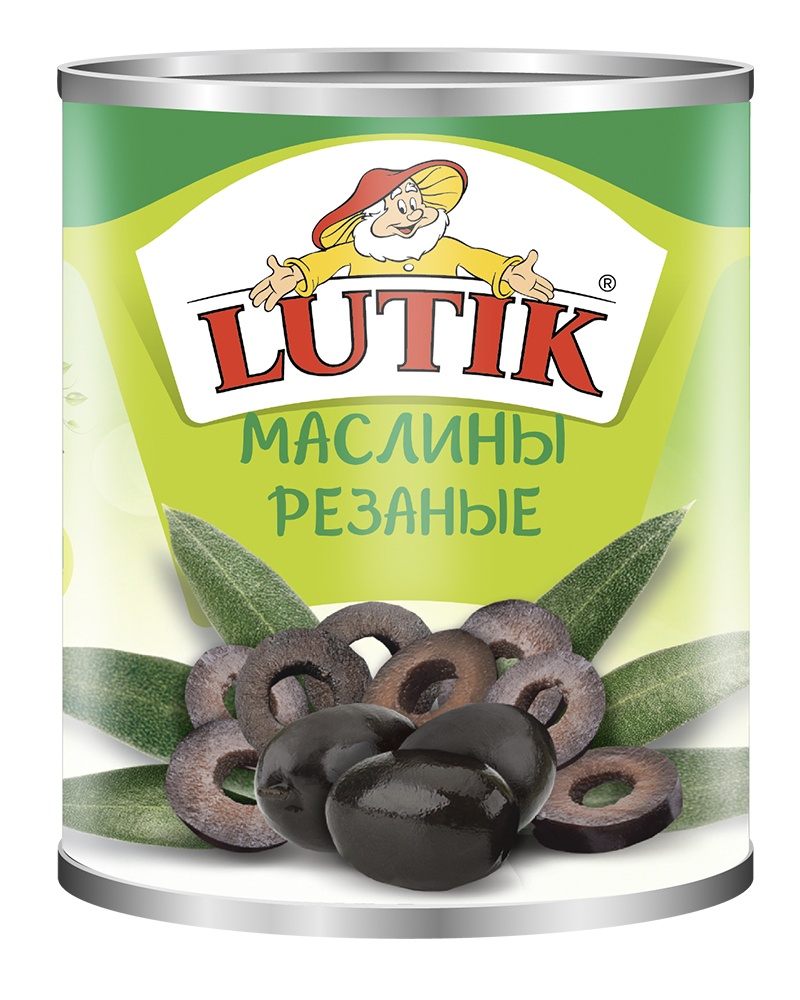 Маслины резаные Lutik, 3100 мл.