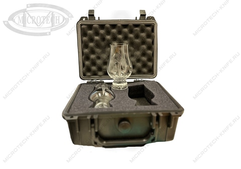 Marfione Custom Shot Glass Set with Travel Case Blade Show 