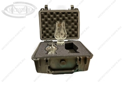 Marfione Custom Shot Glass Set with Travel Case Blade Show 