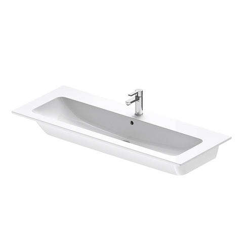 Duravit ME by Starck 2361120000 Раковина для мебели 1230х490 мм, с переливом, с площадкой, с 1 отв. под смеситель по центру, цвет белый