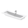 Duravit ME by Starck 2361120000 Раковина для мебели 1230х490 мм, с переливом, с площадкой, с 1 отв. под смеситель по центру, цвет белый