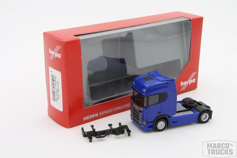 Тягач SCANIA CR 20 HD, синий
