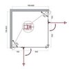 BelBagno Kraft KRAFT-A-22-100-C-CR Душевой уголок, 100x100, цвет: хром