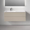 Sancos SNR120LCE Тумба подвесная SANCOS Snob R левая 1195х445х500, c двумя ящиками оснащенными доводчиками, Beige Soft, арт.SNR120LCE