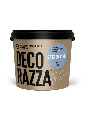 Декоративная штукатурка с эффектом перламутрового шелка Decorazza Seta Da Vinci / Декорацца Сета