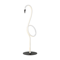 Белая современная настольная лампа Elstead Flamingo FLAMINGO-TL-WHT, Integrated LED, в гостиную