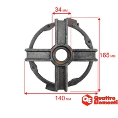 Крышка QUATTRO ELEMENTI КМ 24/50-200 двигателя задняя (248-467-029)