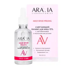 Смягчающий пилинг для лица с лактобионовой и молочной кислотами Mild Sense Peeling, 50 мл ARAVIA Lab