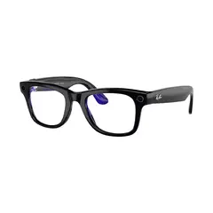 Умные очки Ray-Ban Wayfarer Shiny Black / Clear, 150 - 50