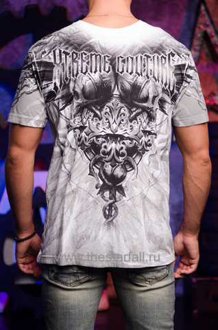 Xtreme Couture | Футболка мужская GENOCYBER X1665 от Affliction спина