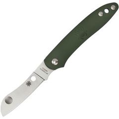 Фото Складной нож Spyderco Roadie, сталь N690co, рукоять термопластичный эластомер, зеленый