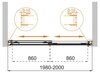 Cezares Tandem-Soft TANDEM-SOFT-VF-2-150/145-C-CR-IV Шторка на ванну, цвет: хром