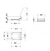 Duravit SensoWash Slim 610001000000000 Сиденье для унитаза с функцией биде, с крышкой, ширина, мм-370, длина, мм-515, высота, мм-115, подключение-скрытое, оснащение-ПДУ, управление функциями крышки и сиденья с помощью электричества, душ для