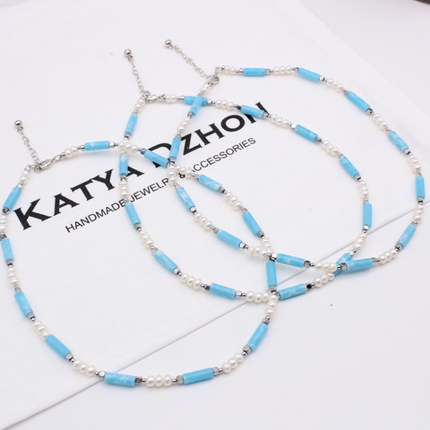 Чокер Katya Dzhon из халцедона и жемчуга