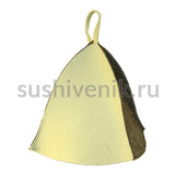 Шапка для бани серо-белая - 5