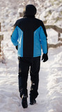 Утеплённый прогулочный лыжный костюм Nordski Base Black/Blue мужской
