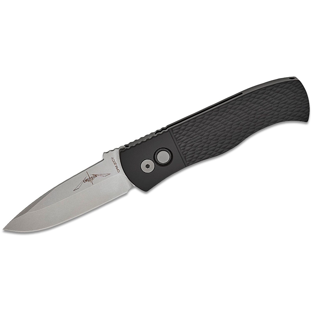 Автоматический складной нож Pro-Tech/Emerson CQC7, сталь CPM 20CV, рукоять алюминий, черный
