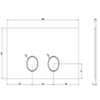 Gessi 316 54613#031 Клавиши смыва Viega 1H, 2H, 2L., цвет: хром