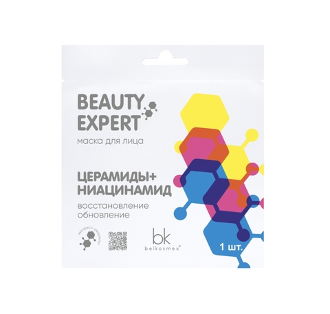 Маска для лица церамиды + ниацинамид BelKosmex BEAUTY EXPERT  23г