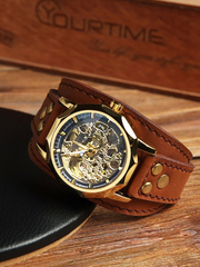 Часы скелетоны мужские механические Centuria YOURTIME