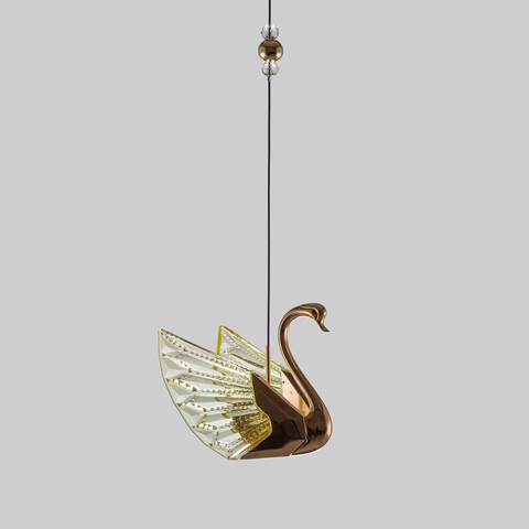 Люстра Swan желтая