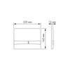 Berges Novum Floe Rimless F5 043224 Инсталляция с унитазом, клавиша чёрная