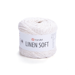 Пряжа YarnArt Linen soft, Белый