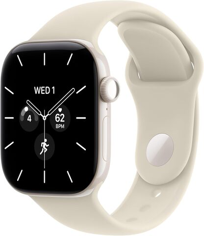 Умные часы Apple Watch Series 12 42 мм Pearl White Ceramic Case with Sport Band (M/L) Песочный | Sand