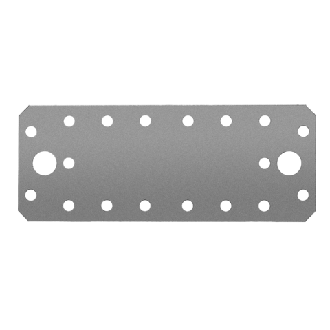 ЗУБР КП-2.5, 140 x 55 x 2.5 мм, цинк, крепежная пластина (31023-140) (20штук)