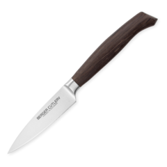 Нож кухонный для чистки и нарезки 9 см BERGER CUTLERY Ergo Line Smoked Oak арт. BC111309