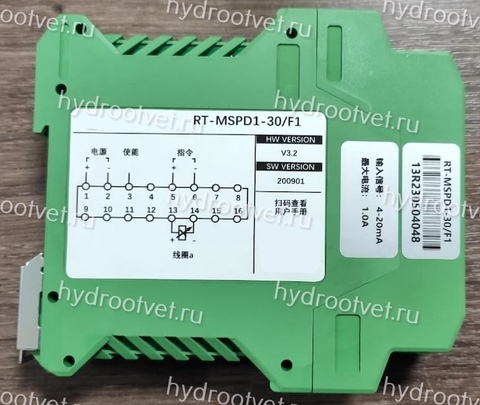 Фото RT-MSPD1-30/F1 - Электронный усилитель внешний для управления клапаном - пропорциональный клапан давления DBET, DREM, DBEM, сигнал 4-20 мА