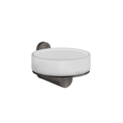 Gessi 316 54701#707 Мыльница настенная, цвет: белый/brushed black metal pvd фото