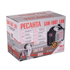 Сварочный аппарат инверт, Ресанта, САИ-190Т Lux, 190 А, электрод