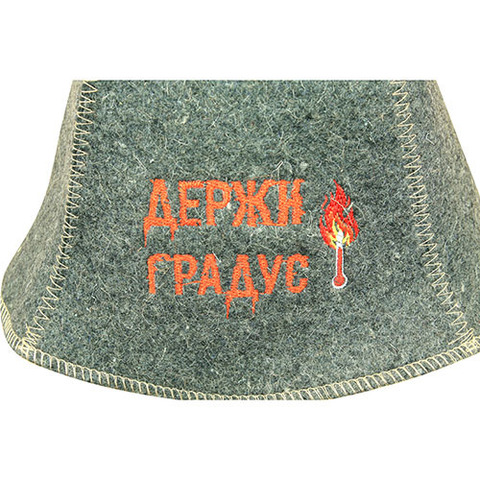 Шапка для бани Держи градус - 3