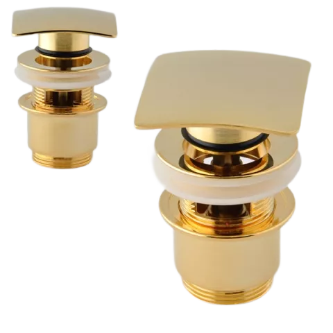 Remer 905SCC2114DO Донный клапан с переливом, цвет: золото