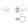Gessi 316 54701#707 Мыльница настенная, цвет: белый/brushed black metal pvd