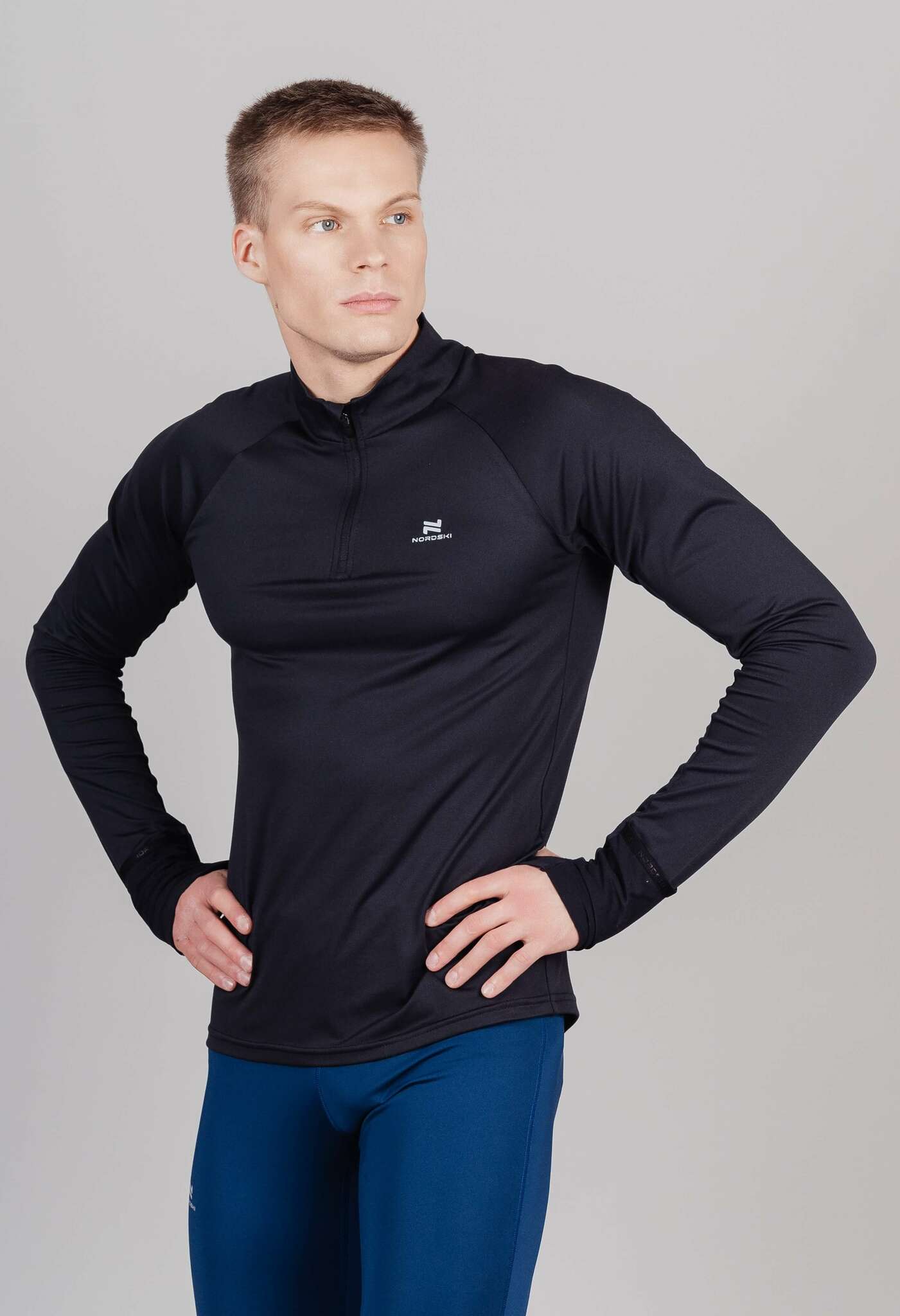 Мужской лонгслив для тренировок Nordski Pro Hand black - 3