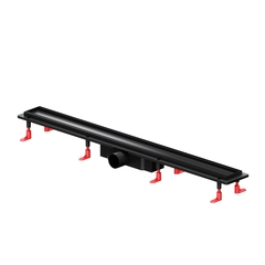 Am.Pm W02SC-U11-090-04BM PrimeFlow Трап для душа линейный универс затвор Tile 90см цвет черн мат фото