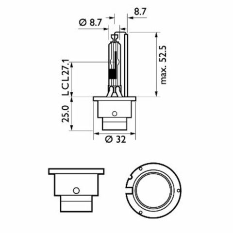 Лампа ксеноновая D2R 5000K PHILIPS WhiteVision gen2 1 шт. 85126WHV2S1