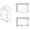 Abber Schwarzer Diamant AG30130BH-S50B Душевой уголок, 130x50x195, цвет: чёрный