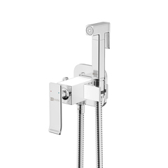 Lemark LM5820CW Встраиваемый смеситель с гигиеническим душем, латунь/хром/белый фото