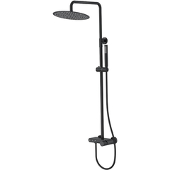 Boheme Stick 128-BB.4 Душевая система со смесителем и изливом, цвет: черный матовый фото