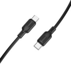 Кабель USB Type-C - USB Type-C BOROFONE BX113 Lenny 60W (черный) 3м силиконовый
