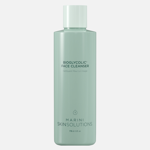 MARINI SKINSOLUTIONS Bioglycolic Face Cleanser Очищающая эмульсия на основе гликолевой кислоты для выравнивания тона и рельефа кожи, 178 мл