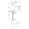 Ideal Standard Ceraplan BD211AA Смеситель H75 для раковины